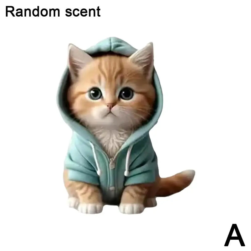 Car Outlet Vent Perfume Clips 2D Cat  Air Freshener Diffuser Conditioning Aromatherapy Perfume Clip Car Interior Decoration