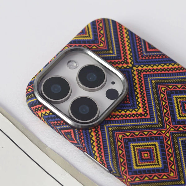 Luxury MagSafe 3D Carbon Fiber Phone Case for iPhone 16 15 14 13 12 Pro Max Wireless Charging Alloy Lens Embossed PC Cover 16Pro